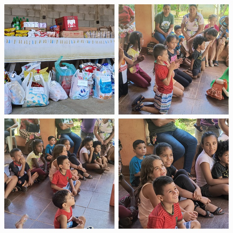 Doações de alimentos e famílias acolhidas na ação social